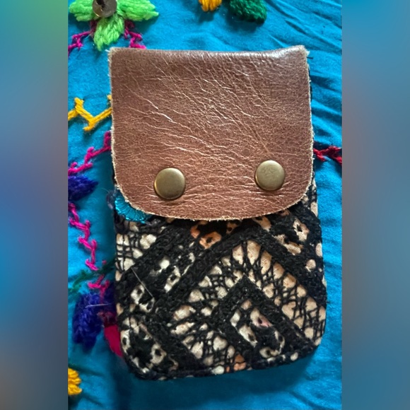 Free People Handbags - Black and cream Free People card wallet. Measures approximately 4 x 5”. New!